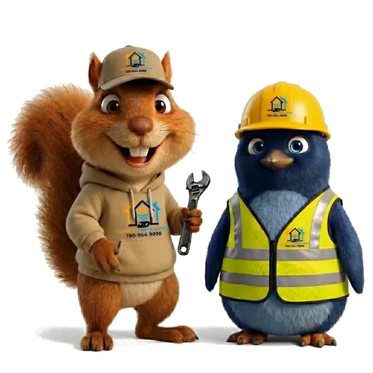 Blaze and Nix, the JD Climate mascots